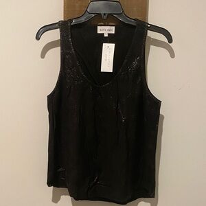 Bella Dahl Glossy Black Tank Top